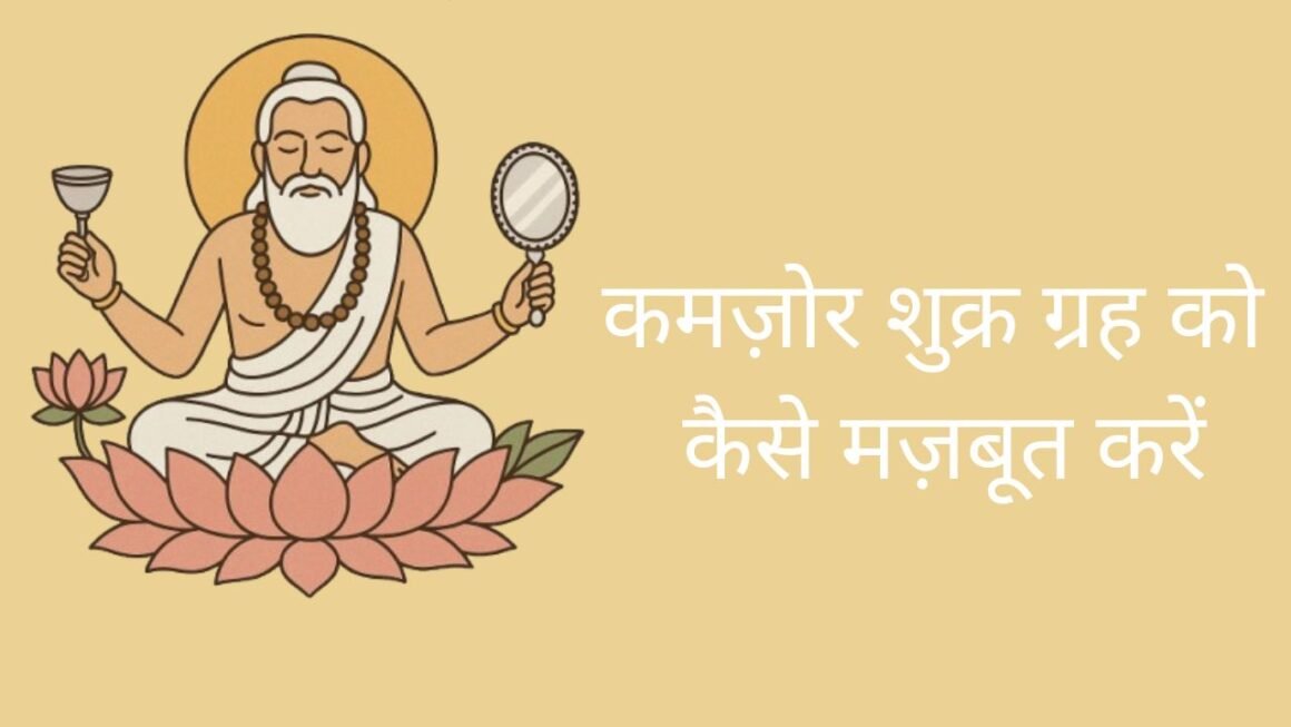 कमज़ोर शुक्र ग्रह को कैसे मज़बूत करें